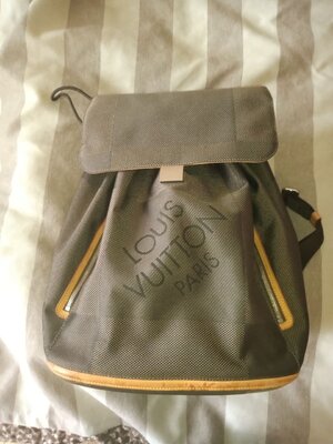 Louis Vuitton Terre Damier Geant Pionnier Backpack, Brown.jpg